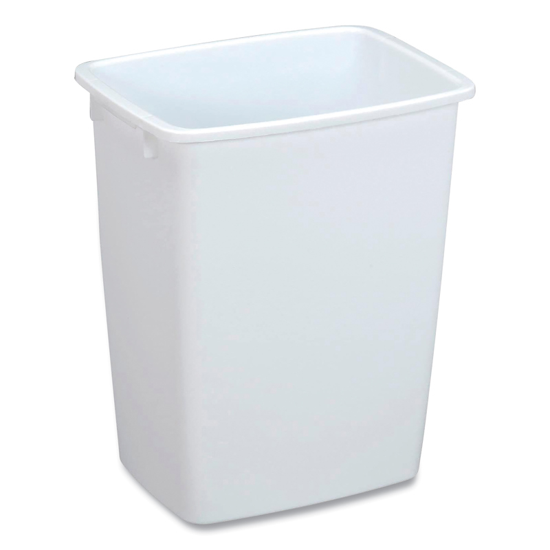 Taicans 2.2 Gallon Square Trash Can,Open Top,Small Trash Can Plastic Garbage Can Wastebasket Container Bin Bathroom Office Bedroom Kitchen Home White