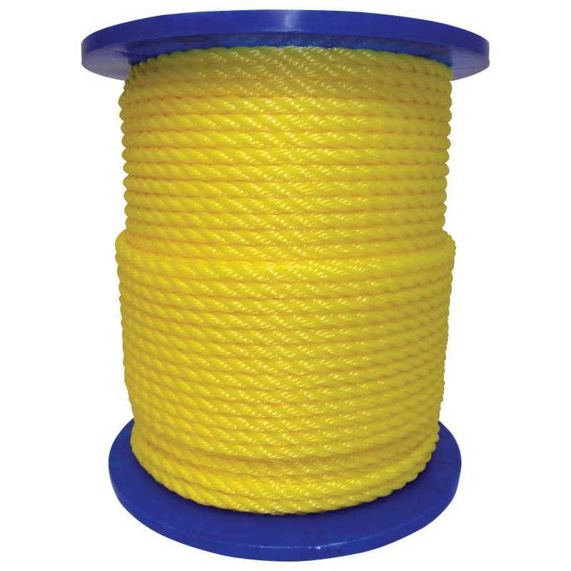 Monofilament Twisted Poly Ropes 3477 lb Cap. 600 ft Polypropylene ...